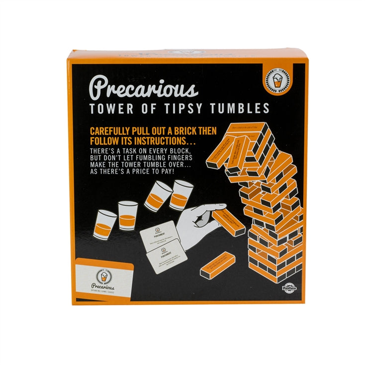 Precarious Tower of Tipsy Tumbles – Task on every block! NEW Drinking Game Jenga type game